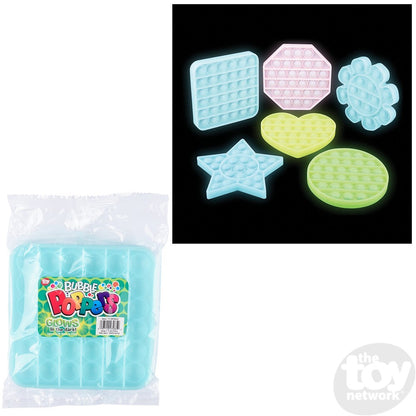 Glow In The Dark 5" Bubble Poppers Stress Reliever, Bubble Popping - Random Style Pick (1 Pcs)