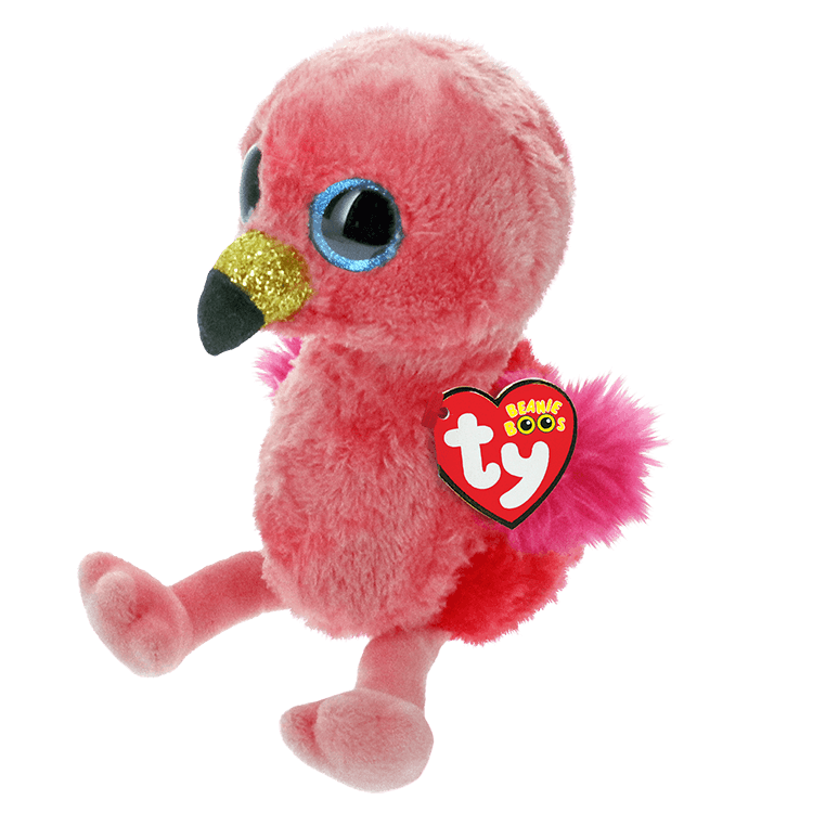 Ty Beanie Boos Gilda - Pink Flamingo Plush Toy, 36848