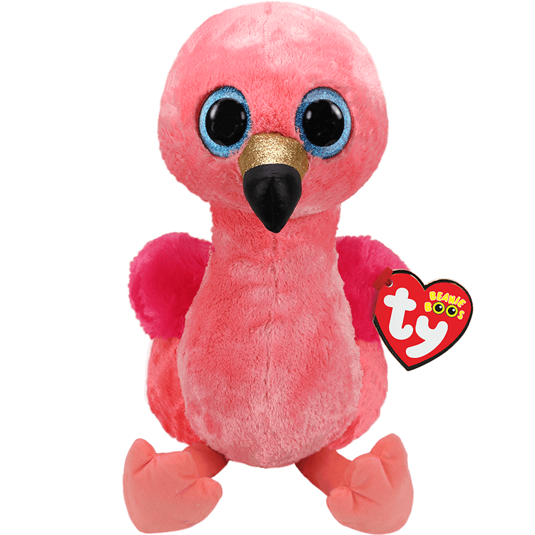 Ty Beanie Boos Gilda - Pink Flamingo Plush Toy, 36848