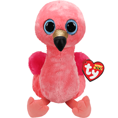 Ty Beanie Boos Gilda - Pink Flamingo Plush Toy, 36848